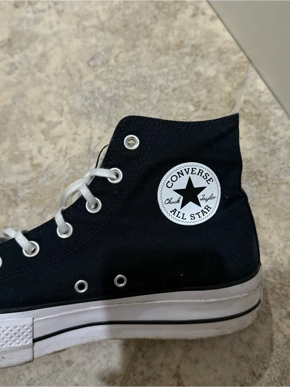 Converse Chuck Taylor All Star Platform High Top Sneakers Black Canvas | Women’s